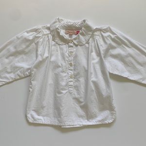 Pink Chicken White Blouse 4Y